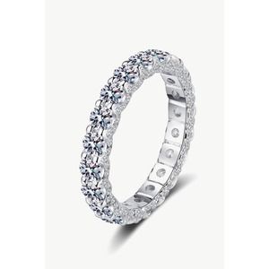 Genuine 2.1 Carat Moissanite Infinity Stackable Ring Size 8